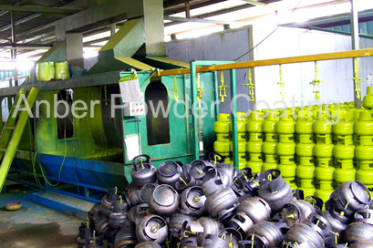 5kg LPG tank powder coating line